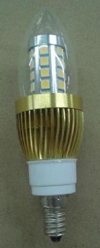 7W Aluminum Corn Lamp +Glass Cover 